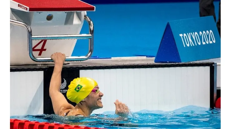 A nadadora superou a sua própria marca de 26s87, alcançada nas eliminatórias da mesma prova nos Jogos Paralímpicos de Tóquio.