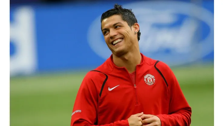 Cristiano Ronaldo em sua primeira passagem pelo Manchester United (Getty Images)