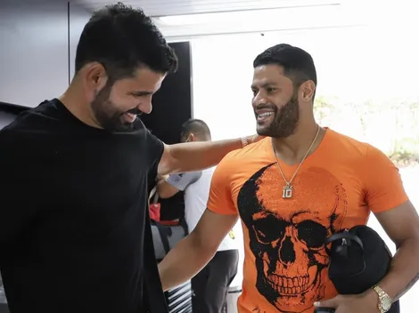 De olho em dupla com Diego Costa, Hulk dá dica de escalação a Cuca