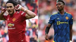 Edinson Cavani e Paul Pogba: jogadores deverão ficar em Manchester (Getty Images)