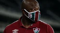 Marcão: na bronca com a arbitragem (FOTO: LUCAS MERÇON / FLUMINENSE F.C. / DIVULGAÇÃO)