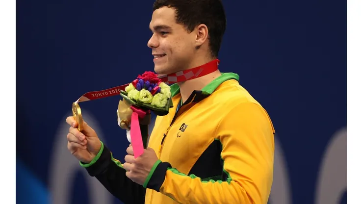 Gabriel Bandeira, que estreou nos Jogos Paralímpicos nesta edição e arrebatou um ouro para o país, além de quebrar recorde olímpico. (Foto: Getty Images)