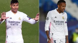 Casemiro e Militão atuam pelo Real Madrid e pela seleção brasileira (Foto: Getty Images)