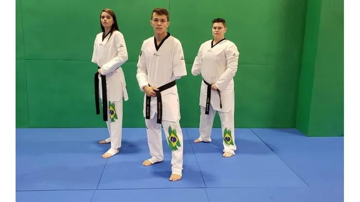 A delegação brasileira de parataekwondo. (Foto: Divulgação CPB)