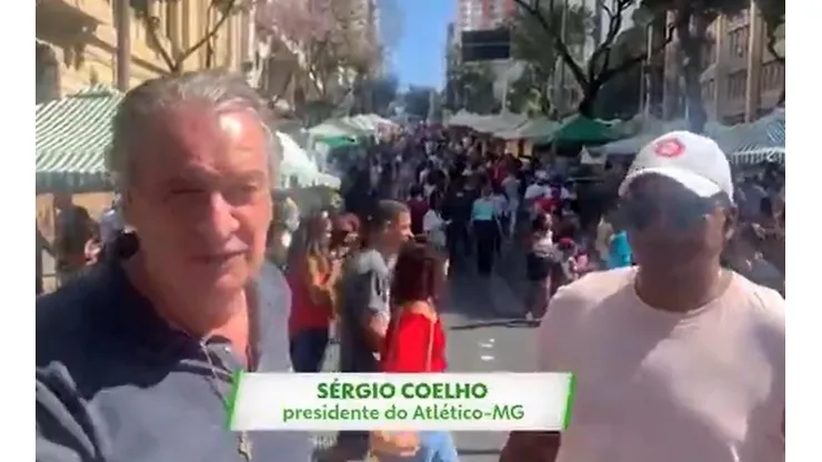 Sérgio Coelho, presidente do Atlético-MG, quer explicações após público ser proibido de entrar nos estádios. (Foto: Reprodução)