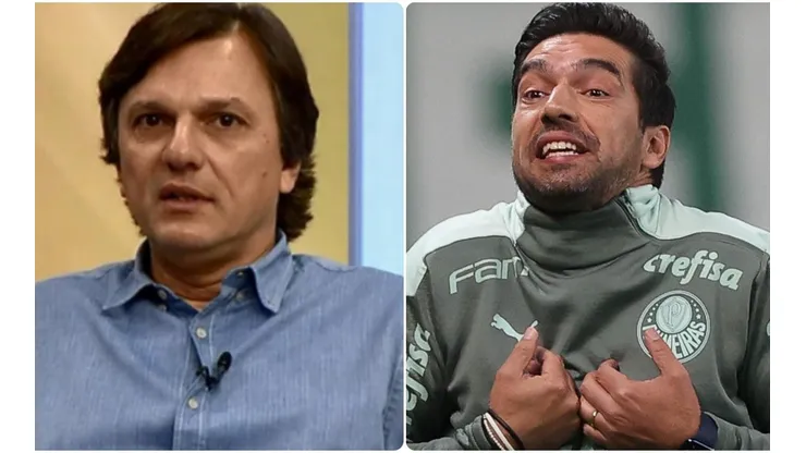 O comentarista teceu críticas ao técnico alviverde (Fotos: Reprodução/ESPN e Cesar Greco/Palmeiras/Divulgação)