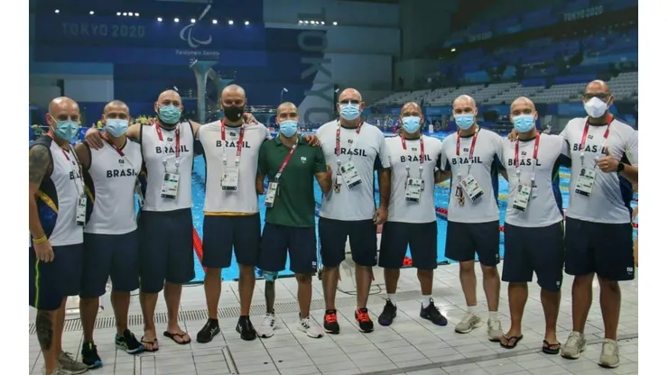 A comissão brasileira e o atleta Daniel Dias. (Foto: Arquivo pessoal)