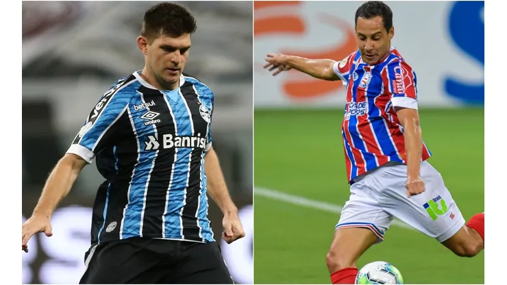 Grêmio x Bahia se enfrentam hoje, na Arena, pelo Brasileirão