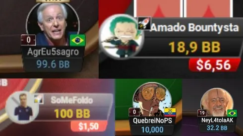 Jogador de poker é criativo demais (Foto: Montagem com prints dos jogos onlines)