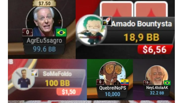 Jogador de poker é criativo demais (Foto: Montagem com prints dos jogos onlines)