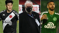 Dirigente respondeu sobre uma série de nomes (Fotos: Thiago Ribeiro/AGIF, Rubens Chiri/saopaulofc.net/Divulgação e Renato Padilha/AGIF)