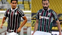 Ganso e Yago Felipe: problemas para os próximos jogos (FOTOS: MAILSON SANTANA/FLUMINENSE FC/DIVULGAÇÃO)