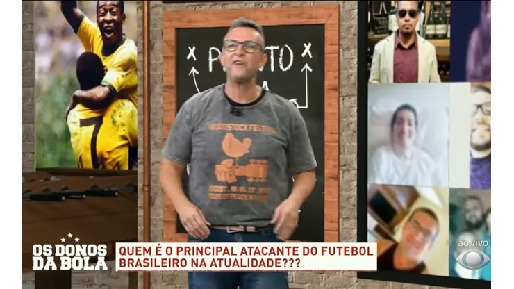 Craque Neto, durante o programa "Os Donos da Bola" (Foto: Reprodução/YouTube)