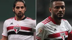 Benítez e Reinaldo: ficaram de fora do clássico (Fotos: Rubens Chiri / saopaulofc.net / Divulgação)