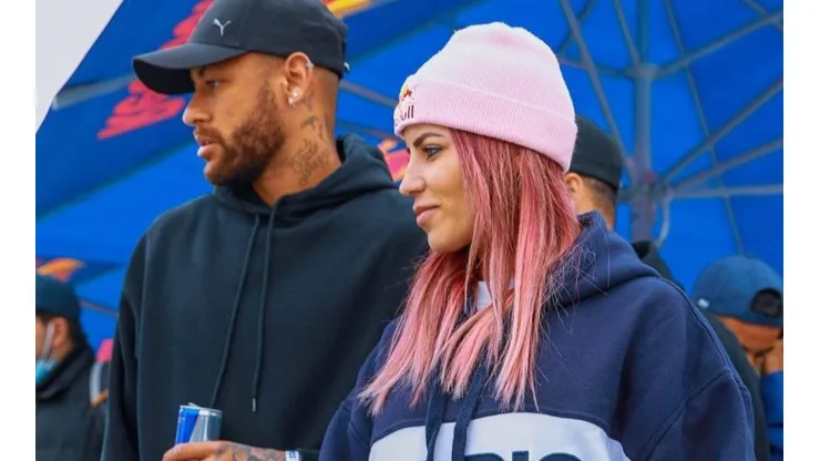 Os dois amigos durante a competição de skate street. (Foto: Reprodução Instagram Neymar)