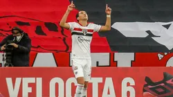 Após eliminação na Libertadores, perfil do 4 de julho provoca Pablo, do São Paulo: "Parou de jogar bola". (Foto: Gabriel Machado/AGIF)