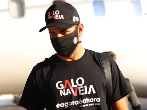 Diego Costa desembarca em BH e manda recado a torcedores do Galo; atacante já atrai sócios-torcedores