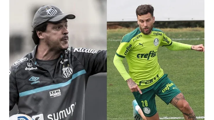 Foto: Fernando Diniz - Flickr Oficial Santos Futebol Clube - Foto: Lucas Lima - Flickr Oficial Sociedade Esportiva Palmeiras