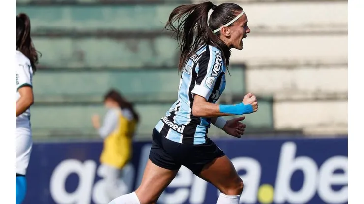 Pri Back, no duelo Grêmio X Palmeiras. (Foto: Reprodução Instagram)