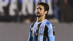 CAXIAS DO SUL, BRAZIL - JULY 4: Rodrigo Caio of Gremio reacts during the match between Gremio and Palmeiras as part of Brasileirao 2024 at Francisco Stedile Stadium on July 4, 2024 in Caxias do Sul, Brazil. (Photo by Pedro H. Tesch/Getty Images)