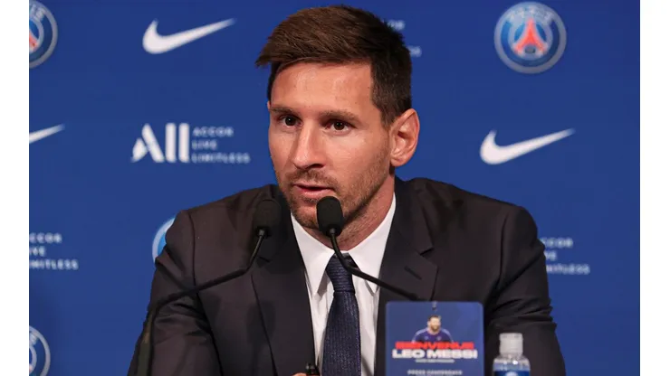Lionel Messi, em sua apresentação no Paris Saint-Germain (Foto: Getty Images)