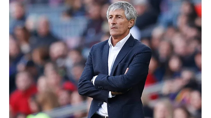 Quique Setién treinou o Barcelona entre janeiro e agosto de 2020 (Foto: Getty Images)
