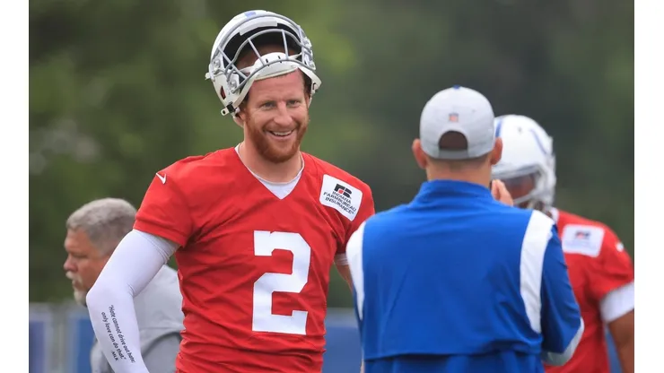 Carson Wentz durante treino do Indianapolis Colts (Getty images)