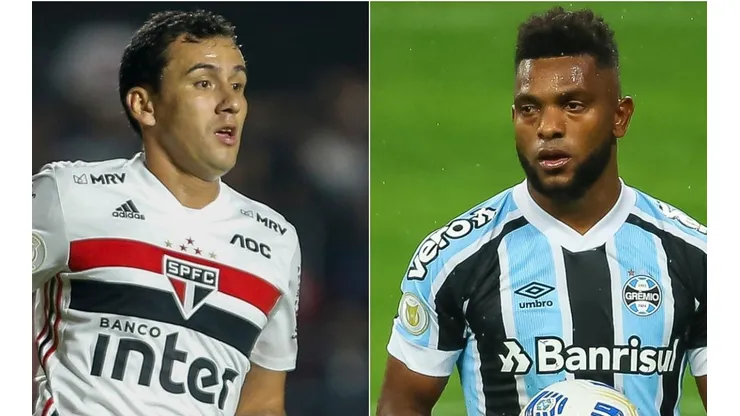São Paulo e Grêmio se enfrentam neste sábado (Foto: Getty Images e Pedro H. Tesch/AGIF)