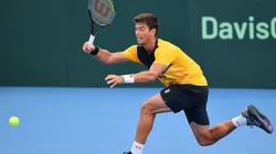 João Menezes jogou na chave de duplas e avançou de fase (Foto: Getty Images)