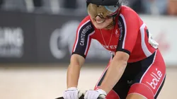 A ciclista neozelandesa Olivia Podmore, em foto feita neste ano, em janeiro. (Foto: Getty Images)