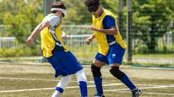Registro do treino da Seleção de futebol para cegos. (Foto: Divulgação Flickr Comitê Paralímpico Brasileiro)
