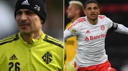 Guerrero e Taison: falaram no vestiário colorado no Maracanã (Fotos: Ricardo Duarte/Inter/Divulgação)