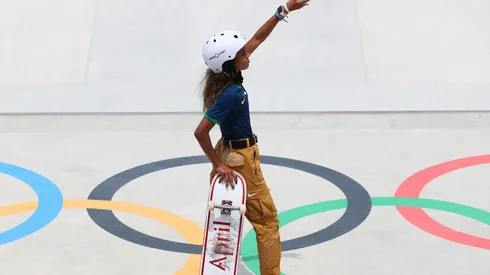 A skatista Rayssa Leal durante sua participação nos Jogos Olímpicos de Tóquio. (Foto: Getty Images)