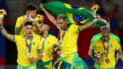 Ato dos jogadores privilegiou a Nike patrocinadora oficial da seleção brasileira de futebol | Crédito: Getty Images