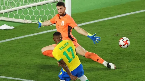 Malcom só entrou na prorrogação, e foi ele quem garantiu o gol da vitória | Crédito: Getty Images