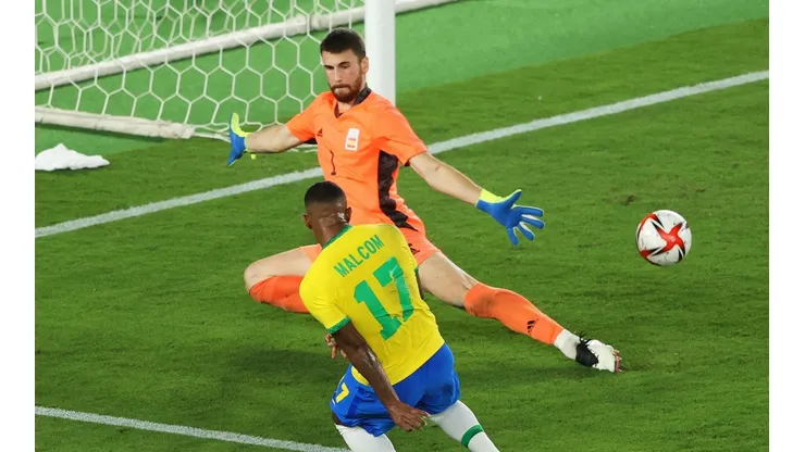 Malcom só entrou na prorrogação, e foi ele quem garantiu o gol da vitória | Crédito: Getty Images