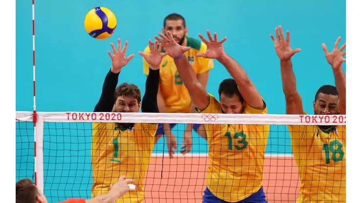 Argentina x Brasil irão disputar o bronze no vôlei masculino. (Foto: Getty Images)