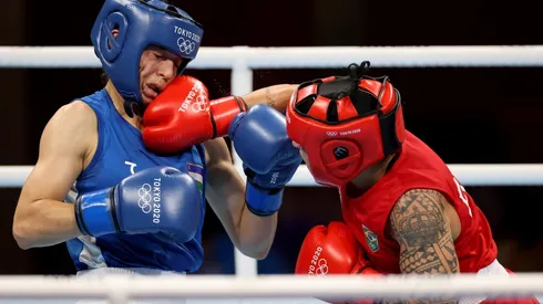 Beatriz superou a marca da sua companheira de sparing, Adriana Araújo | Crédito: Getty Images