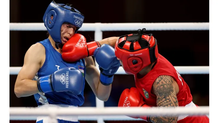 Beatriz superou a marca da sua companheira de sparing, Adriana Araújo | Crédito: Getty Images