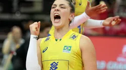 Rosamaria comemora grande atuação contra o ROC (Foto: Getty Images)