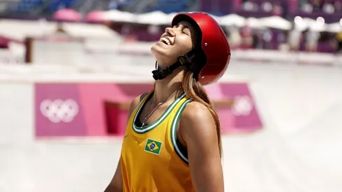 A skatista Dora Varella, durante participação nas Olimpíadas de Tóquio. (Foto: Getty Images)