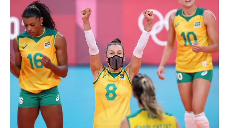 Macris comemora ida às semis em Tóquio (Foto: Getty Images)