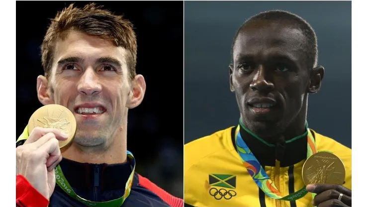 Phelps e Bolt são dois dos maiores atletas olímpicos da história (Foto: Getty Images)