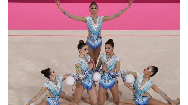 Conjunto brasileiro durante os Jogos Pan Lima. (Foto: Getty Images)