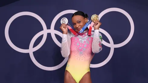 A ginasta Rebeca Andrade. (Foto: Getty Images)