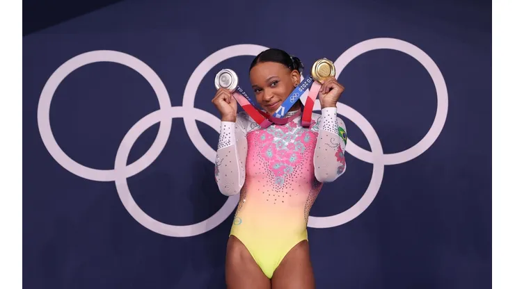 A ginasta Rebeca Andrade. (Foto: Getty Images)
