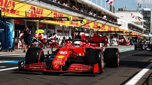 Ferrari de Charles Leclerc teve motor danificado na Hungria, segundo a equipe (Foto: Getty Images)