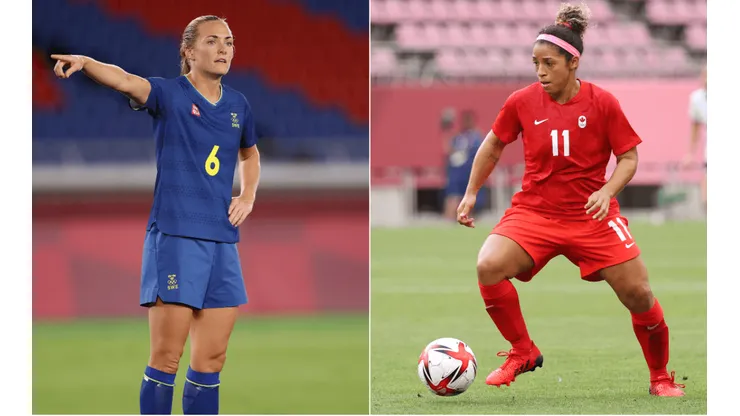 Suécia X Canadá decidem o ouro do Torneio Olímpico de futebol feminino. (Fotos: Getty Images)