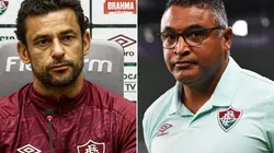Fred e Roger: preferem deixar a vantagem 'de lado' (FOTOS: LUCAS MERÇON/FLUMINENSE F.C./DIVULGAÇÃO E MAILSON SANTANA/FLUMINENSE F.C./DIVULGAÇÃO)