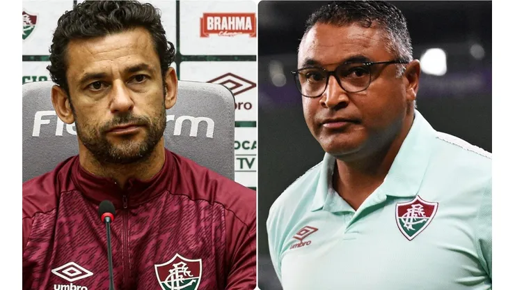 Fred e Roger: preferem deixar a vantagem 'de lado' (FOTOS: LUCAS MERÇON/FLUMINENSE F.C./DIVULGAÇÃO E MAILSON SANTANA/FLUMINENSE F.C./DIVULGAÇÃO)